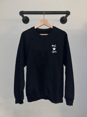 Black White Pearl Jam Star Grunge Rock Band 90s Music Crewneck Sweatshirt